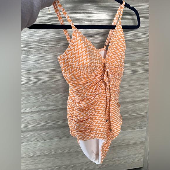 Nicholas Swim One Piece Orange/White XS (NWOT) - Picture 8 of 11